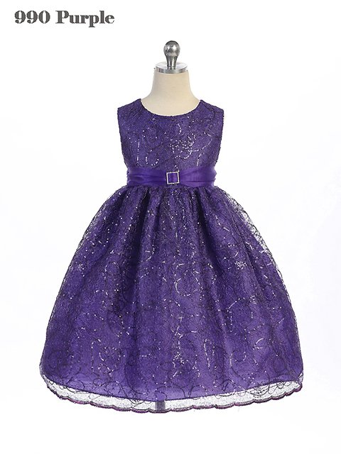  girls purple christmas dress